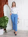 camisa de mujer-blusa manga larga-valentina-azul peces-medium-cotton-pantalon de vestir-azahara-acero.webp