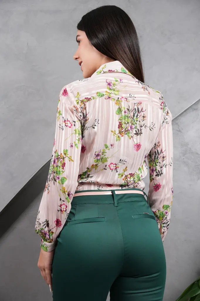 blusa de mujer-blusa manga larga-rafaela-rosado-extra large-gasa americana-pantalon de vestir-amelia-verde botella.webp